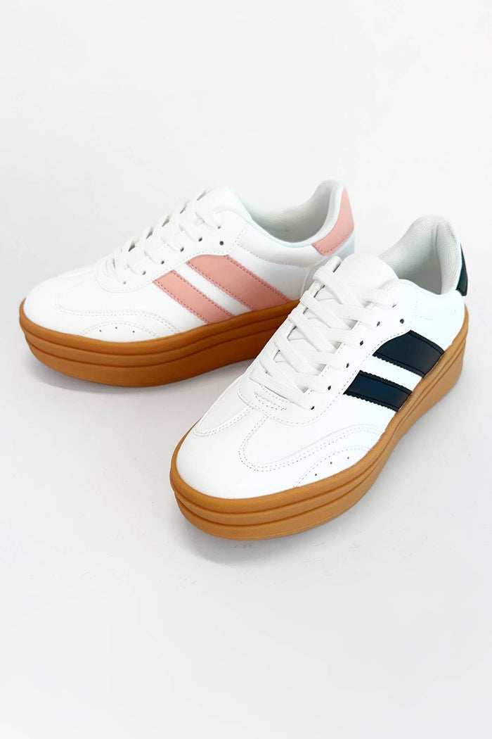 Double Strap Design Platform Sneakers