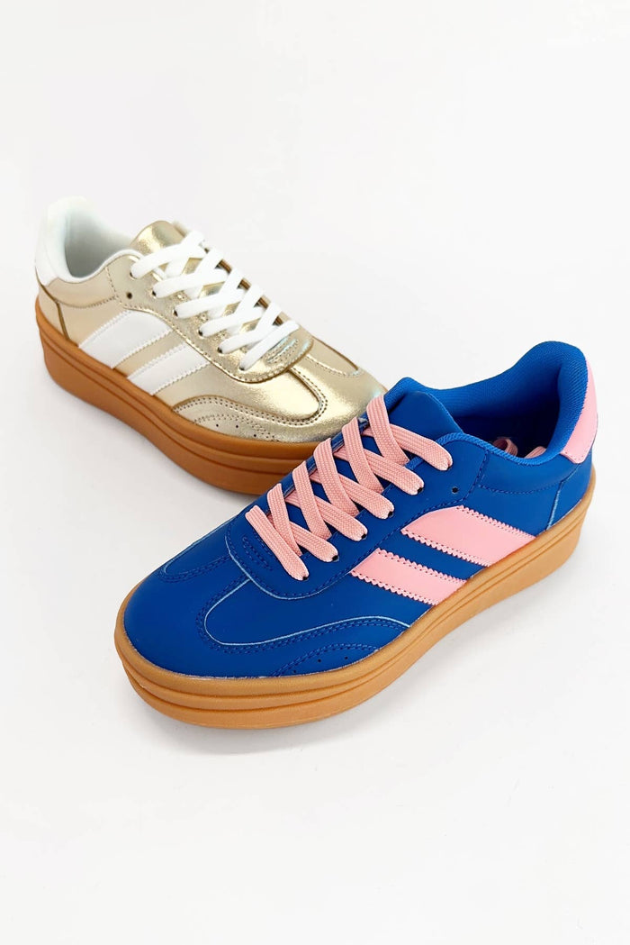 Double Strap Design Platform Sneakers