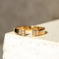 Duo CZ Gap Ring