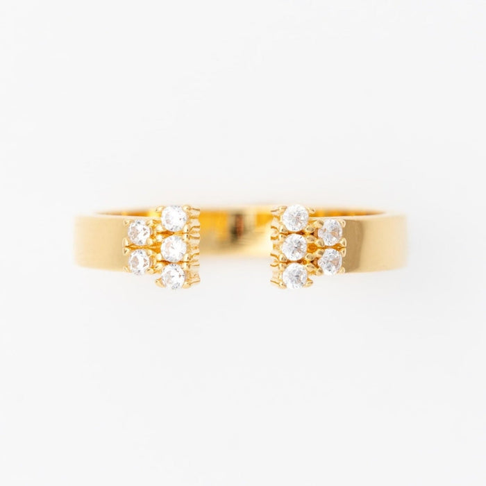Duo CZ Gap Ring