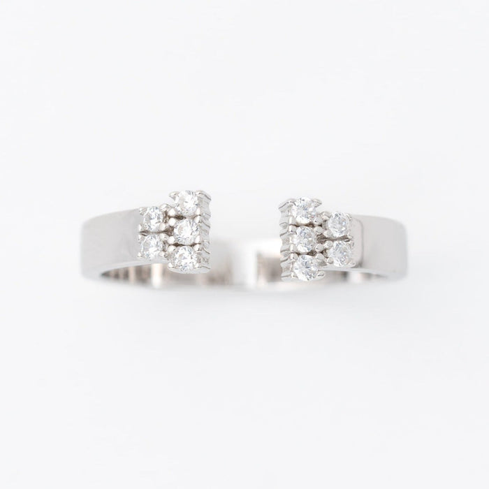 Duo CZ Gap Ring