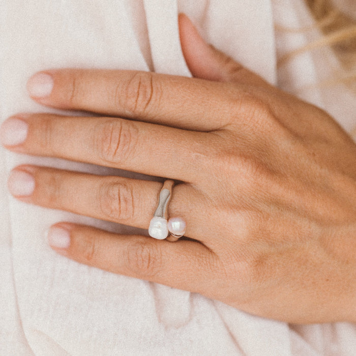 Duo Pearl Ring