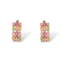 Élise Tourmaline Rose Gold Hoop Earrings