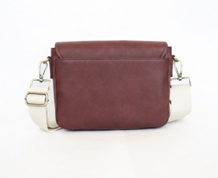 Ellie Crossbody | Vegan Leather Bag | Merlot