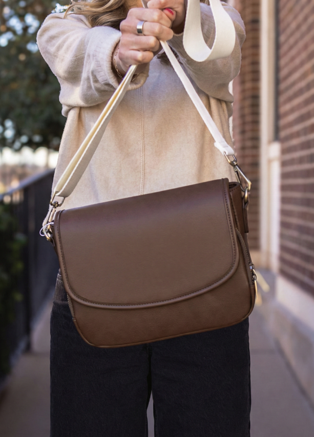 Ellie Crossbody | Vegan Leather Bag | Mocha