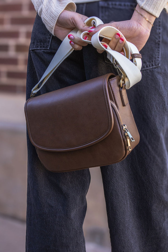 Ellie Crossbody | Vegan Leather Bag | Mocha