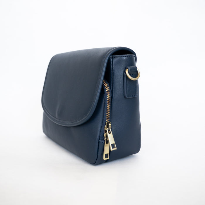 Ellie Crossbody | Vegan Leather Bag | Navy