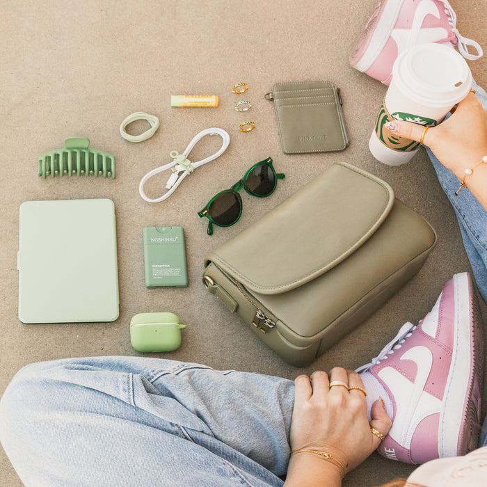 Ellie Crossbody | Vegan Leather | Matcha