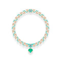 Elsgard Green Oval Necklace