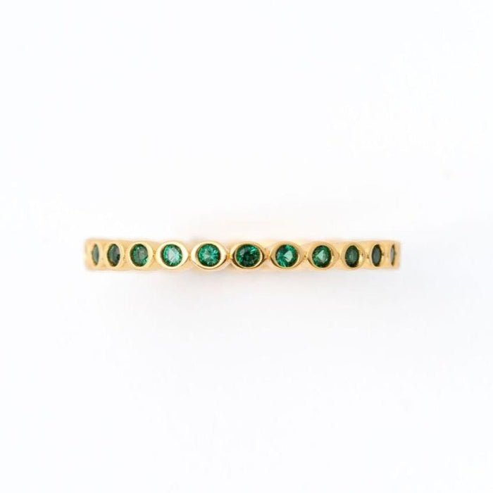 Emerald Bezel Ring