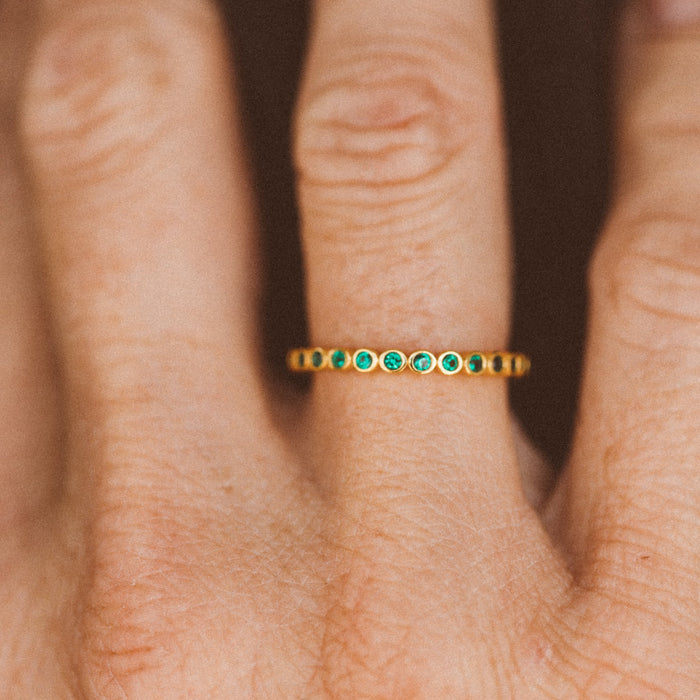 Emerald Bezel Ring