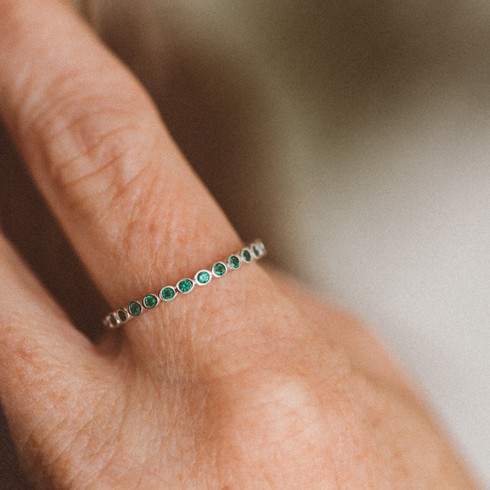Emerald Bezel Ring