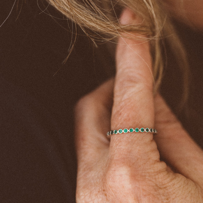 Emerald Bezel Ring