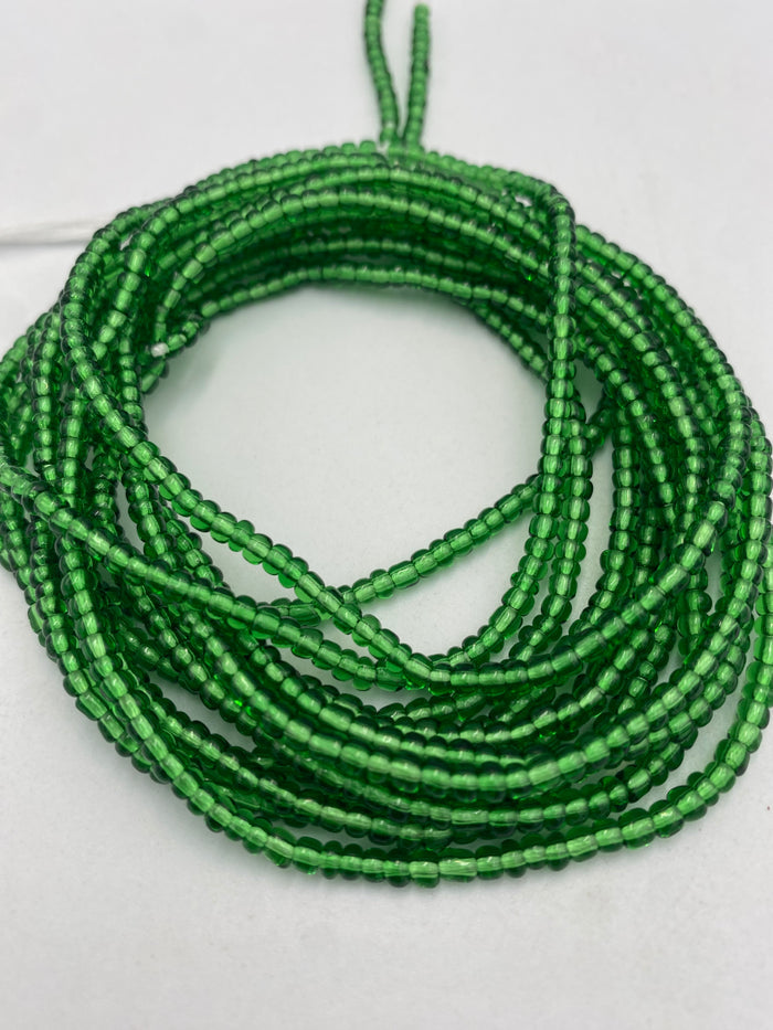Emerald Green Waist Bead | Tie On | 45”-50”