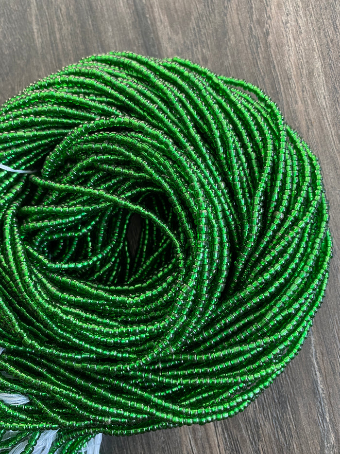 Emerald Green Waist Bead | Tie On | 45”-50”