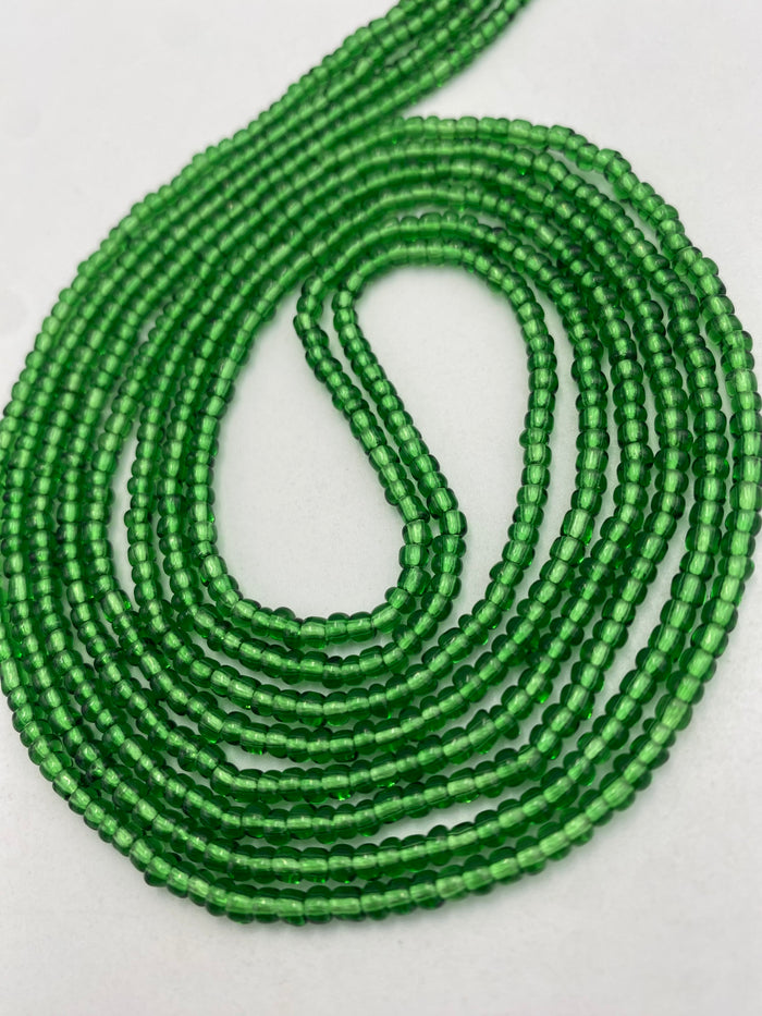 Emerald Green Waist Bead | Tie On | 45”-50”