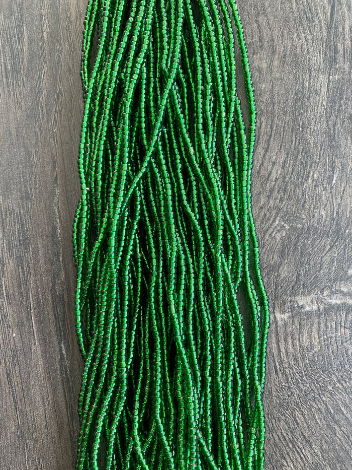 Emerald Green Waist Bead | Tie On | 45”-50”