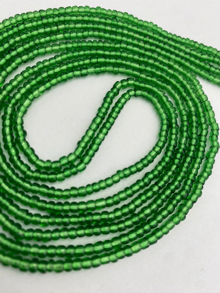 Emerald Green Waist Bead | Tie On | 45”-50”