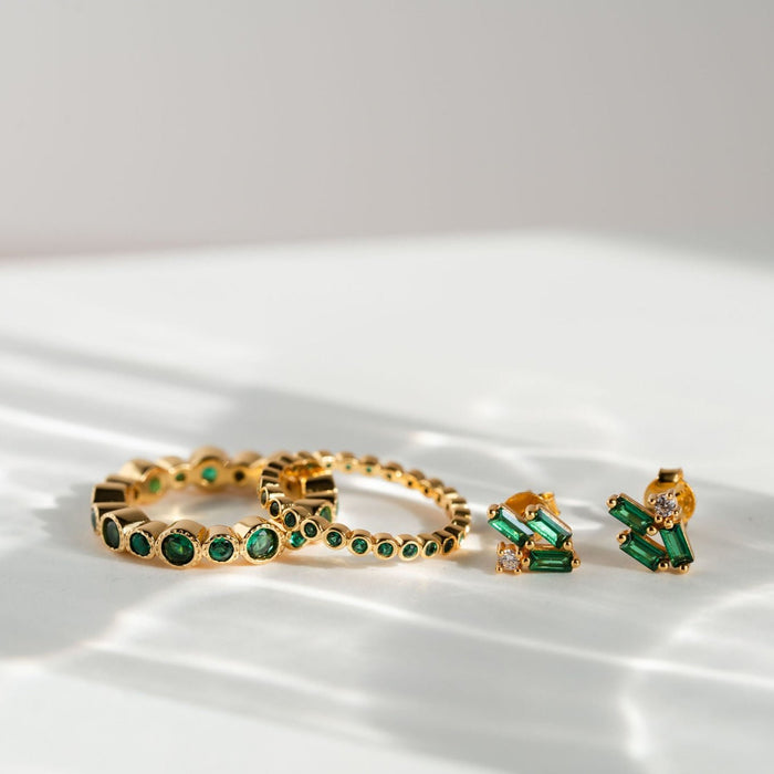 Emerald Stud Earring