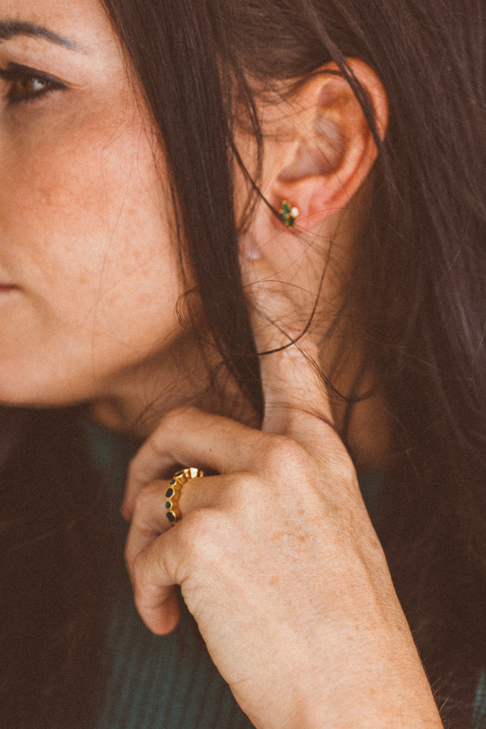 Emerald Stud Earring