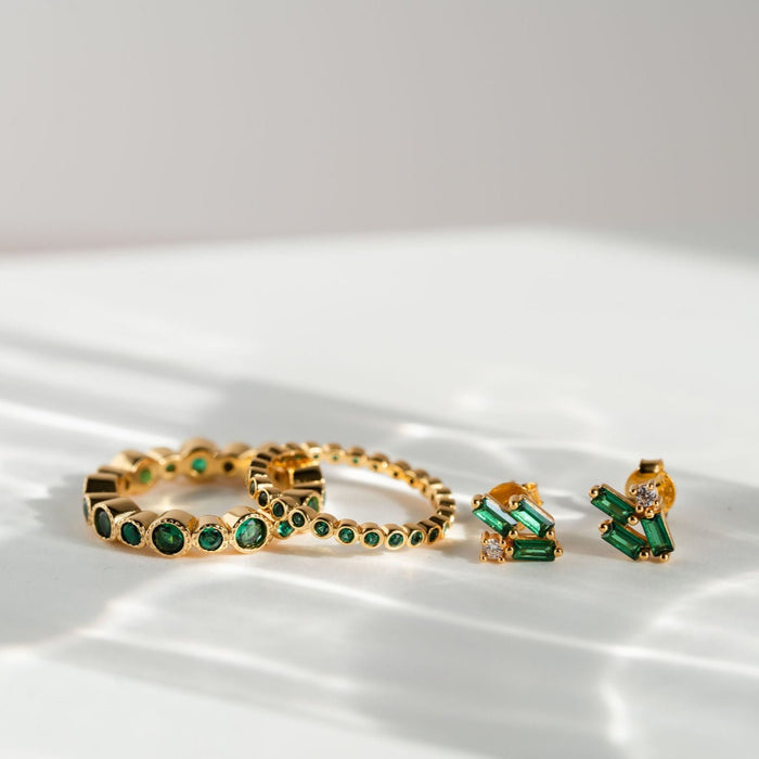 Emerald Stud Earring