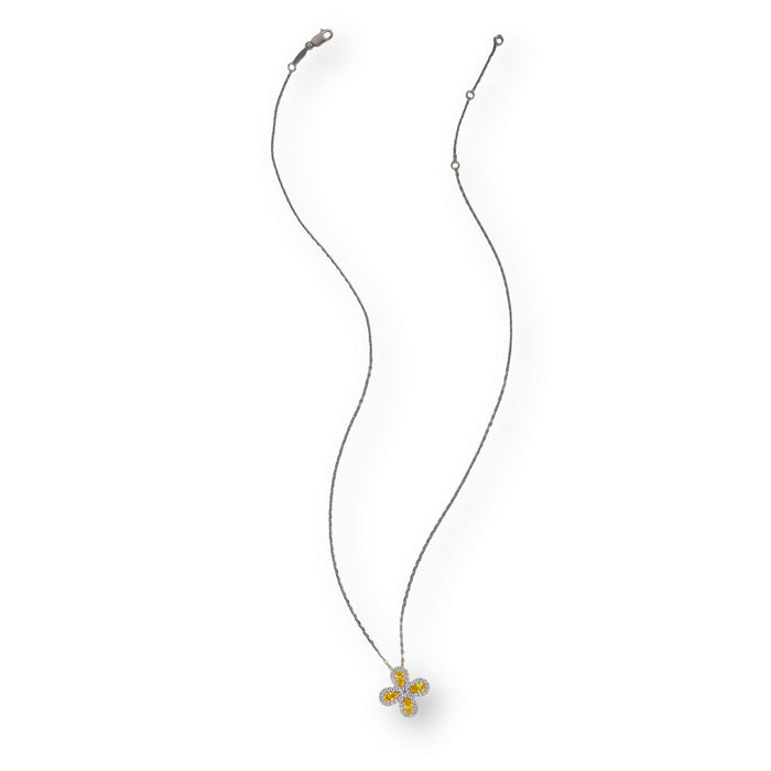 Émiline Yellow Trèfle Necklace