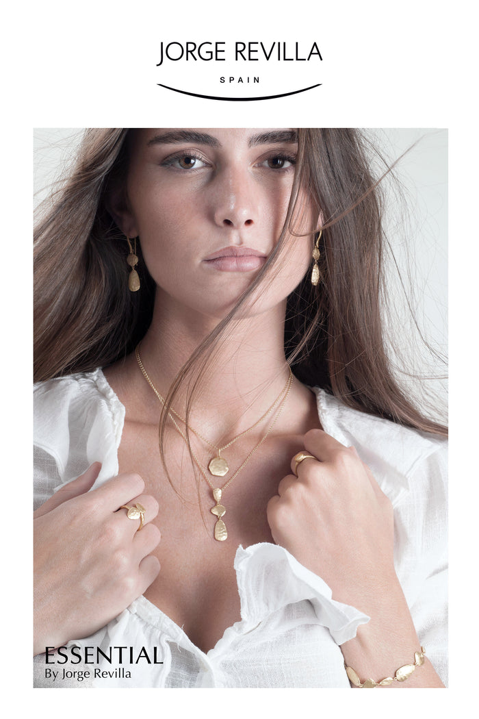 ESSENTIAL COLLECTION - HANDMADE 18K GOLD VERMEIL SILVER TEXTURED EARRINGS - BY JORGE REVILLA-4