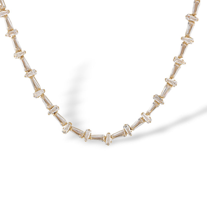 Éstelline 14K Gold Trapezoid Necklace