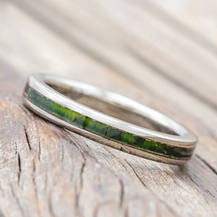 "ETERNA" - MOSSY PATINA COPPER STACKING BAND-Staghead Designs