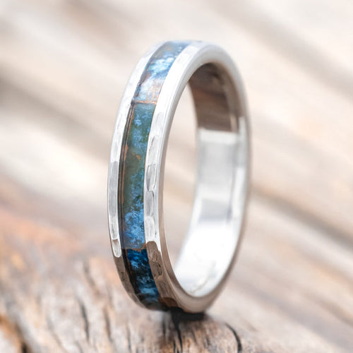 "ETERNA" - PATINA COPPER STACKING WEDDING BAND WITH CUSTOM FINISH-Staghead Designs