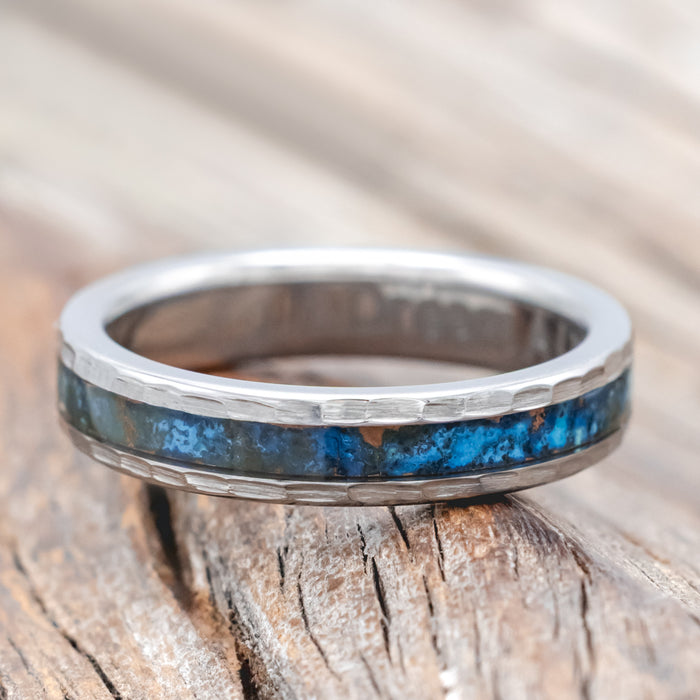 "ETERNA" - PATINA COPPER STACKING WEDDING BAND WITH CUSTOM FINISH-Staghead Designs
