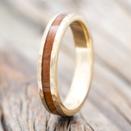 "ETERNA" - REDWOOD STACKING WEDDING BAND-Staghead Designs