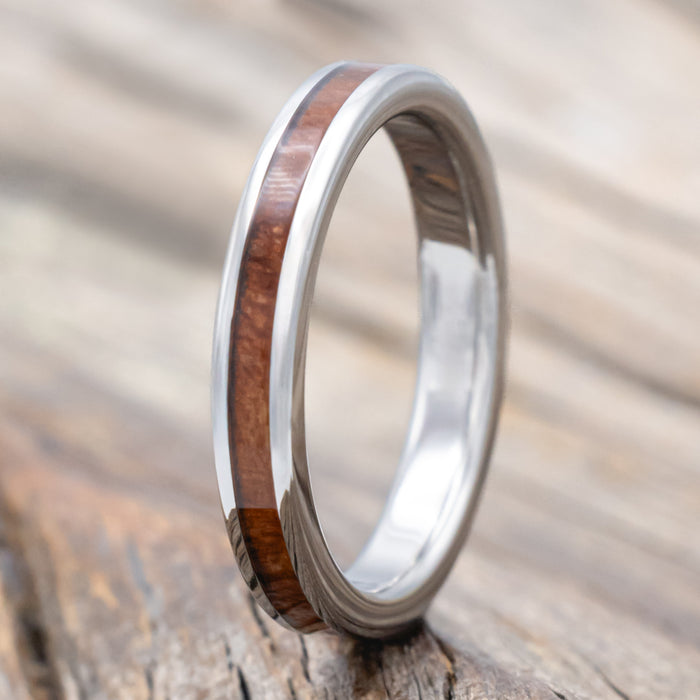 "ETERNA" - REDWOOD STACKING WEDDING BAND-Staghead Designs