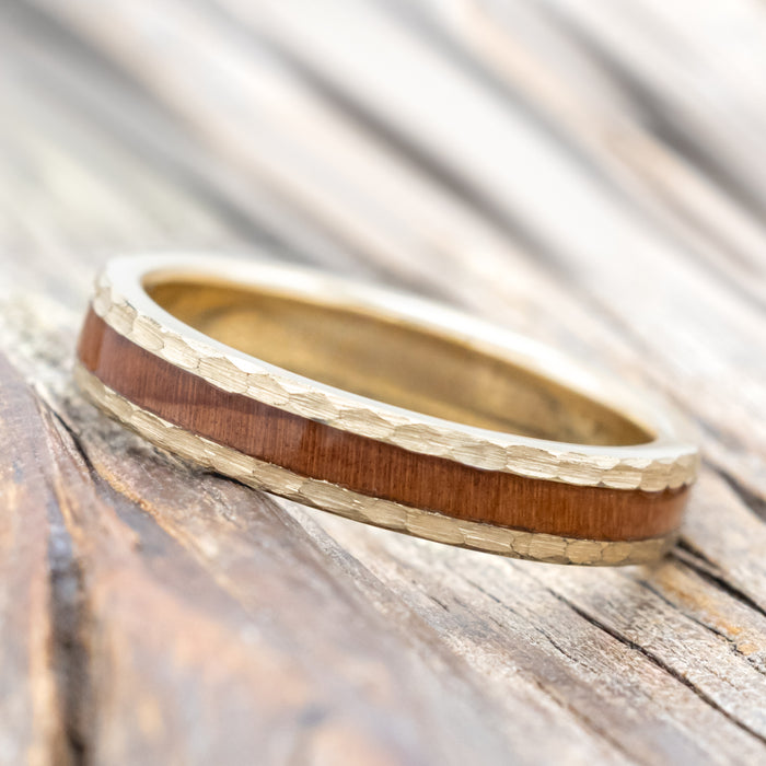 "ETERNA" - REDWOOD STACKING WEDDING BAND-Staghead Designs