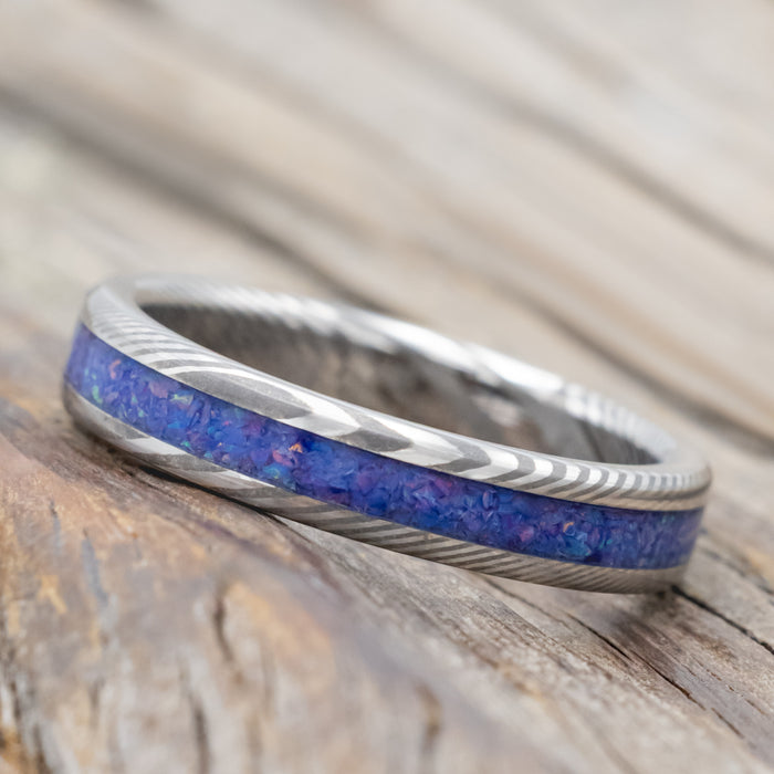 "Eterna" - Starburst Opal Stacking Band-Staghead Designs