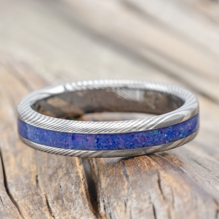 "Eterna" - Starburst Opal Stacking Band-Staghead Designs