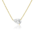 Eugénie 14K Gold Teardrop Moissanite Necklace
