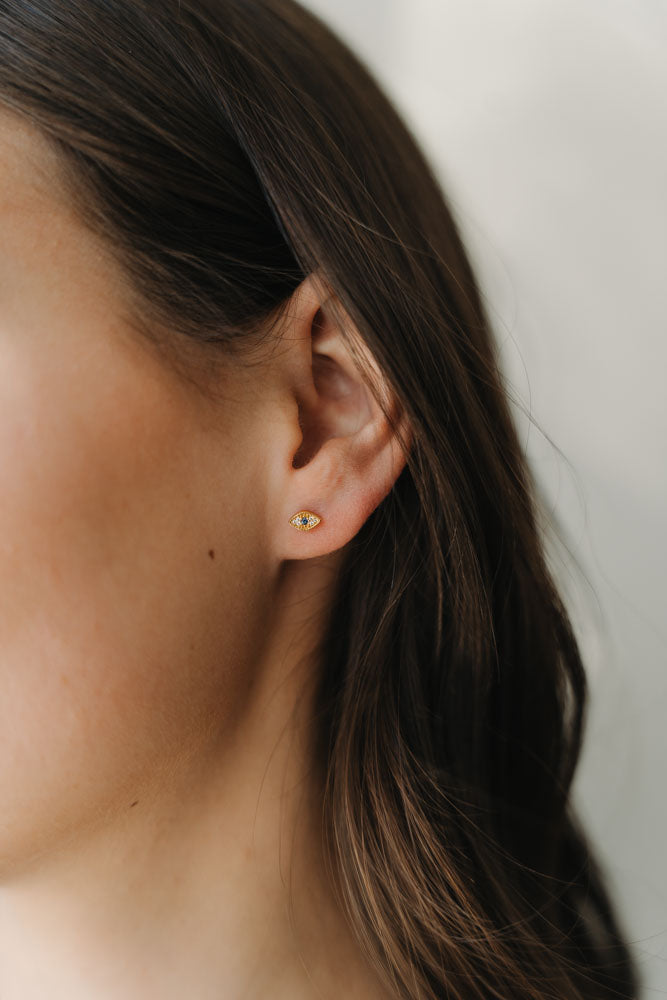 Evil Eye Stud Earrings
