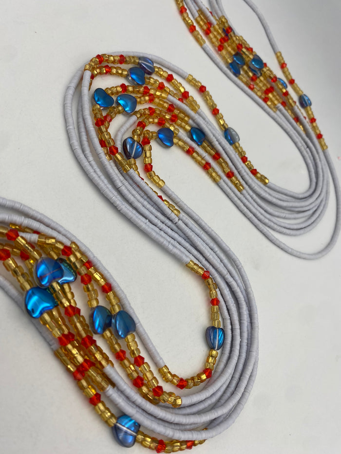 Flat disc | Vinyl waistbeads | Clay Beads | Wholesale Vinyl Waist Beads- African Waistbeads for resale