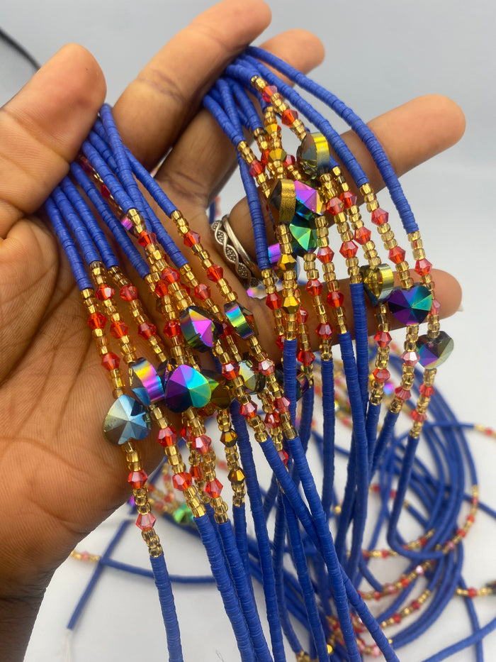 Flat disc | Vinyl waistbeads | Clay Beads | Wholesale Vinyl Waist Beads- African Waistbeads for resale