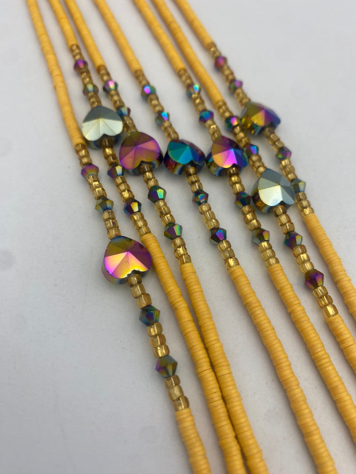 Flat disc | Vinyl waistbeads | Clay Beads | Wholesale Vinyl Waist Beads- African Waistbeads for resale