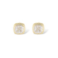 Flavie 14K Gold Square Stud Earrings