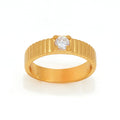 Fluted CZ Ring