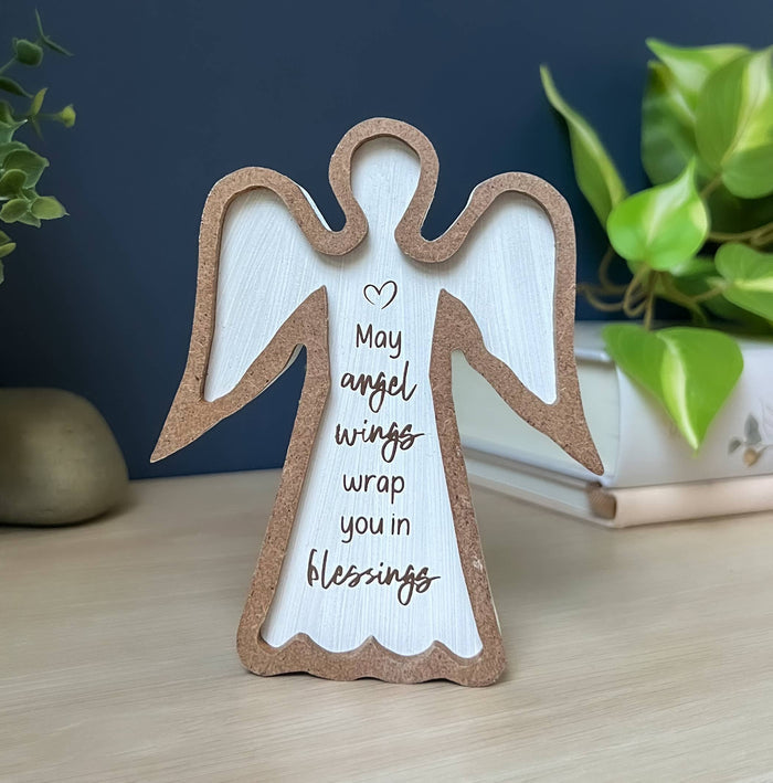 Framed Standing Angel Plaques