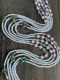 Fresh Start- White & Pink Crystal WaistBeads- Luxury-WaistBeads- Price per WaistBead -Tie On- 45”- 50”