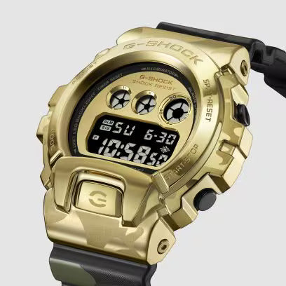 G-Shock BOLD CAMO SERIES, CAMO AND GOLD DIGITAL 6900 SERIES GM6900CMG-3