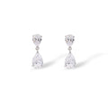 Gerwina White Teardrop Earrings