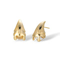 Gitte 14K Gold Dripping Cap Stud Earrings