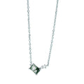 Glawdys Moss Green Rectangular Necklace