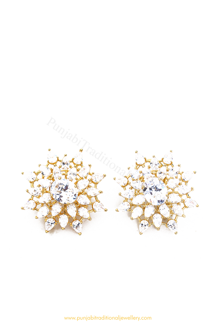 Gold Finished AD Studs By PTJ